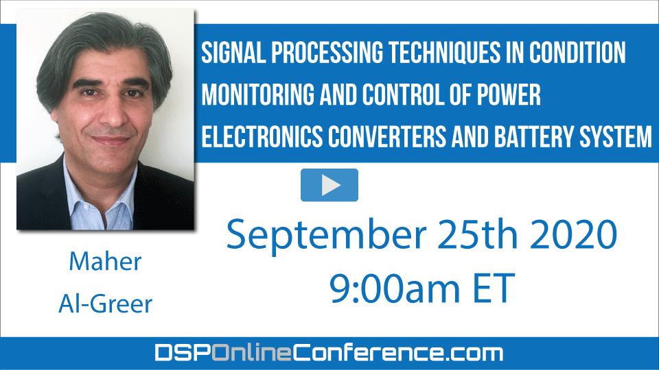 Signal Processing Techniques in Condition Monitoring and Control of Power Electronics Converters and Battery System