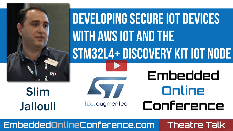 Developing secure IoT devices with AWS IoT and the STM32L4 Discovery kit IoT node